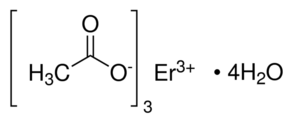Erbium Acetate Chemical Structure